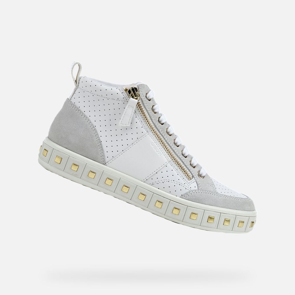 Geox Bayan Spor Ayakkabı Beyaz - Leelù - XPQ-075169